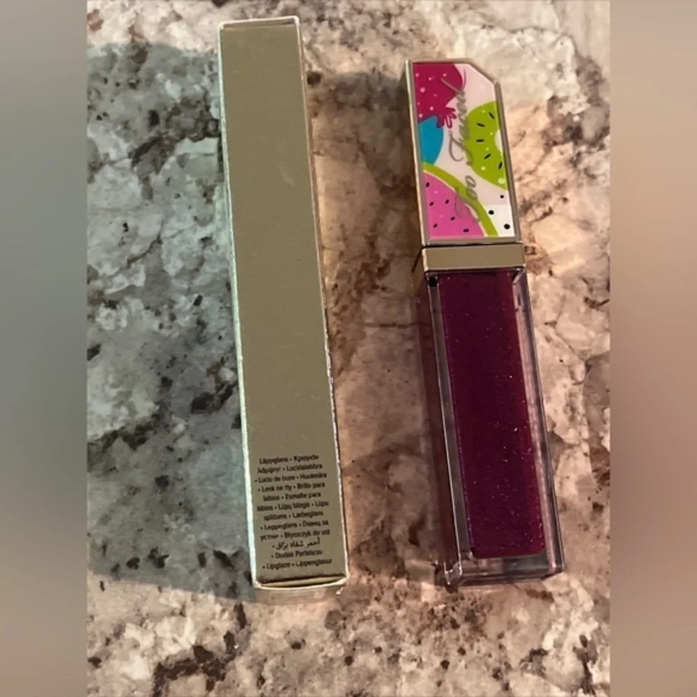 Too Faced Juicy Fruits Lip Gloss‎ Glaze “Plum Crazy!” 7ml/0.24 oz NEW With Box